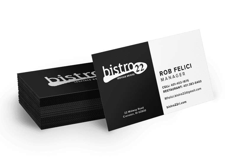 Bistro 22 Custom Business Card